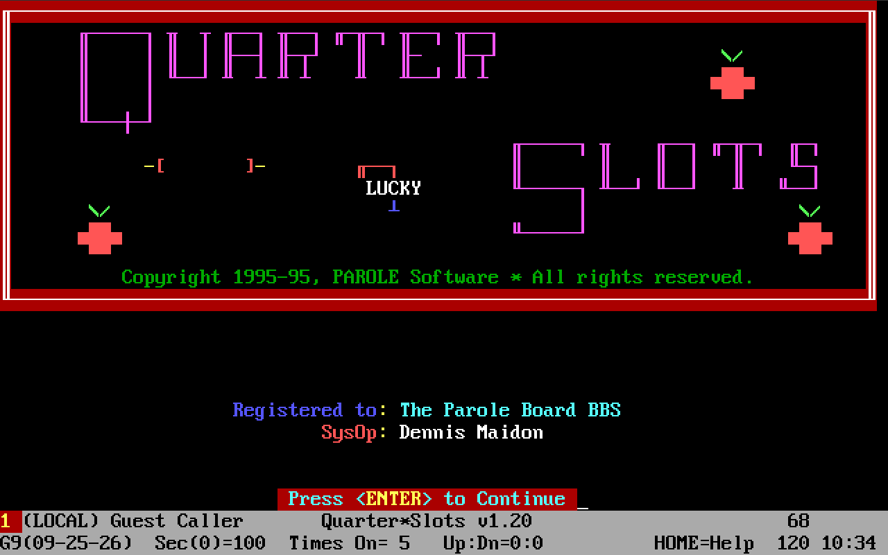 quarter slots title screen