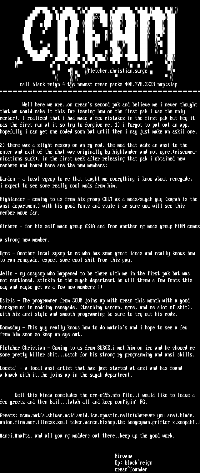 ANSI art: CRM-O495.NFO