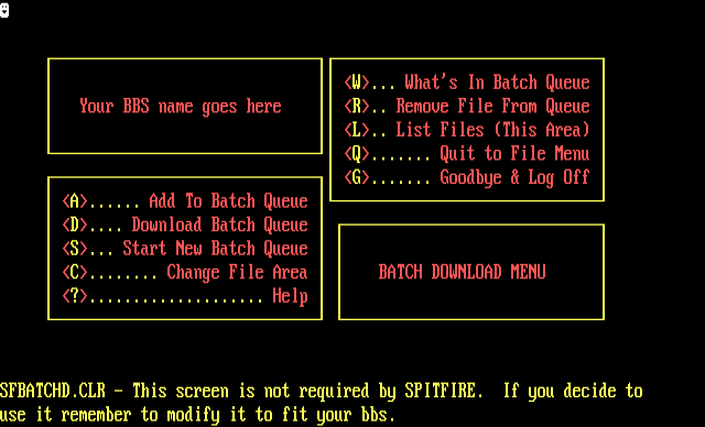 ANSI art: SFBATCHD.CLR