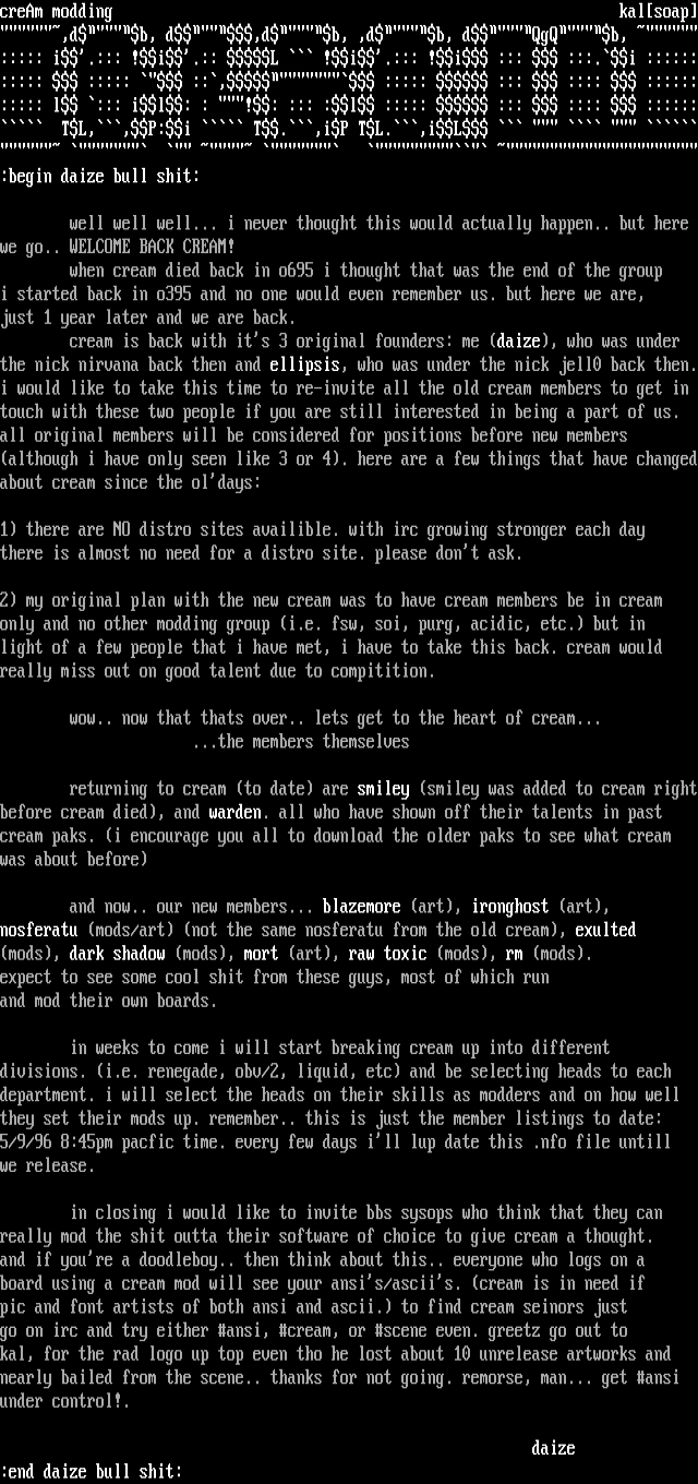 ANSI art: CRM-0696.NFO