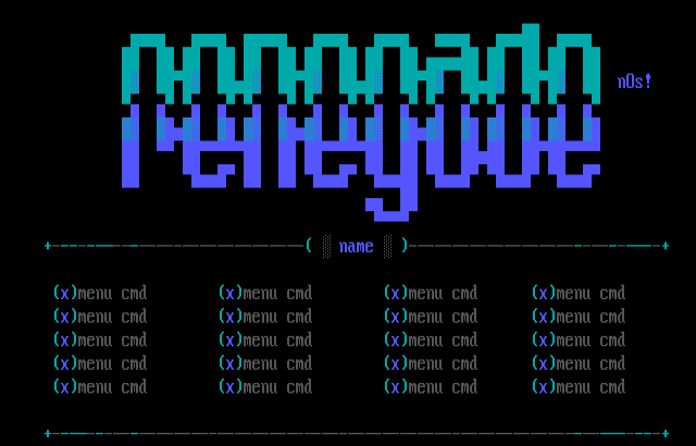 ANSI art: NOS-MNU.ANS
