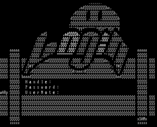 ANSI art: SAM-LOG.ASC