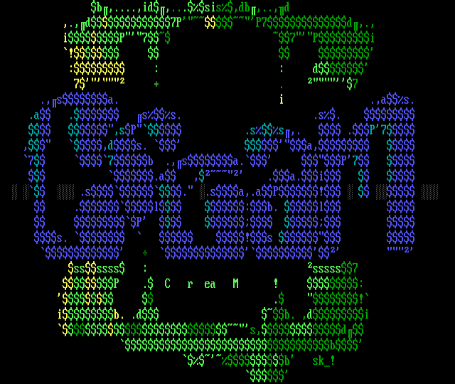 ANSI art: SK!-CRM.ASC
