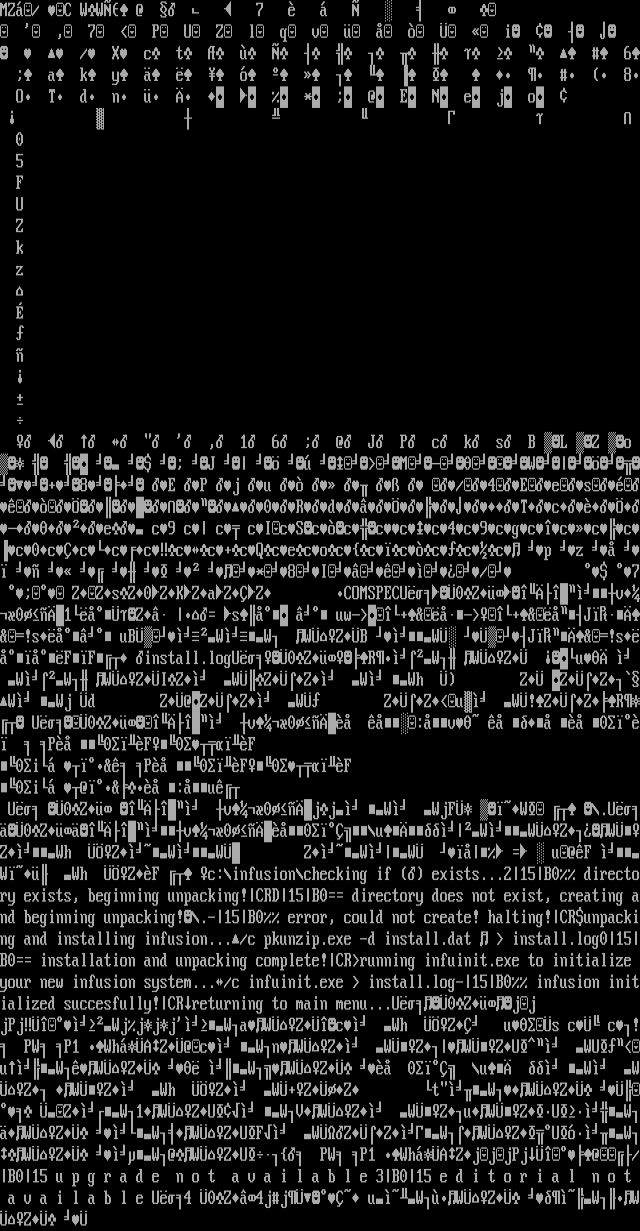ANSI art: INSTALL.EXE