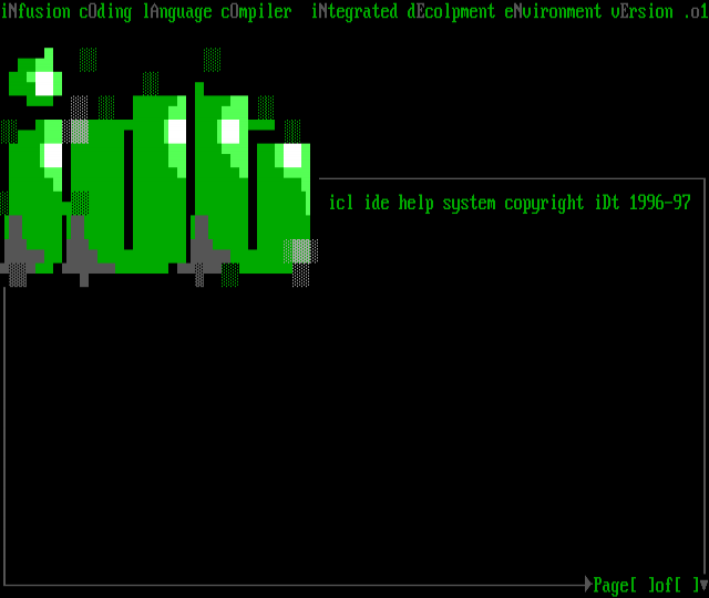 ANSI art: ICLHELP.ANS
