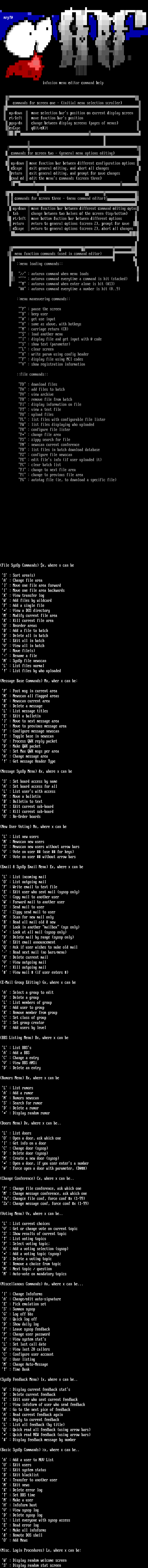 ANSI art: MENUEDIT.ANS