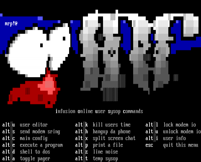 ANSI art: ONLINE.ANS