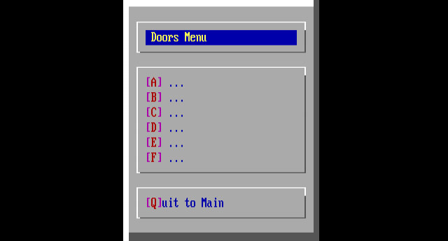 ANSI art: DOORS.ANS
