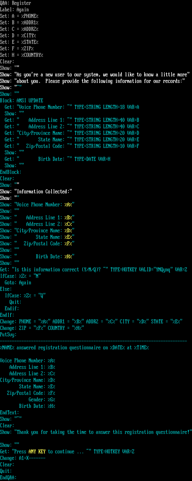 ANSI art: REGISTER.QAL