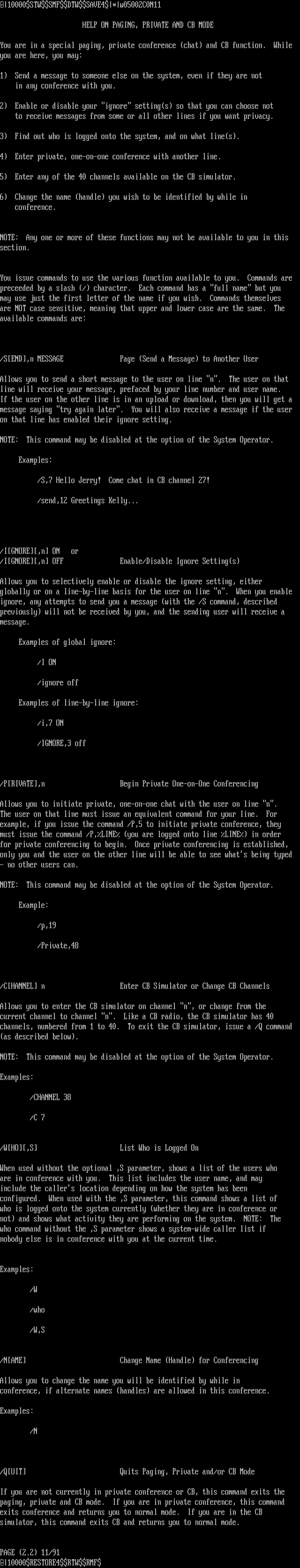 ANSI art: PAGEHELP.$$$