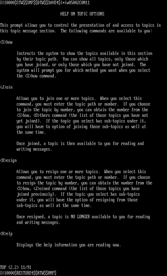 ANSI art: TOPHELP.$$$