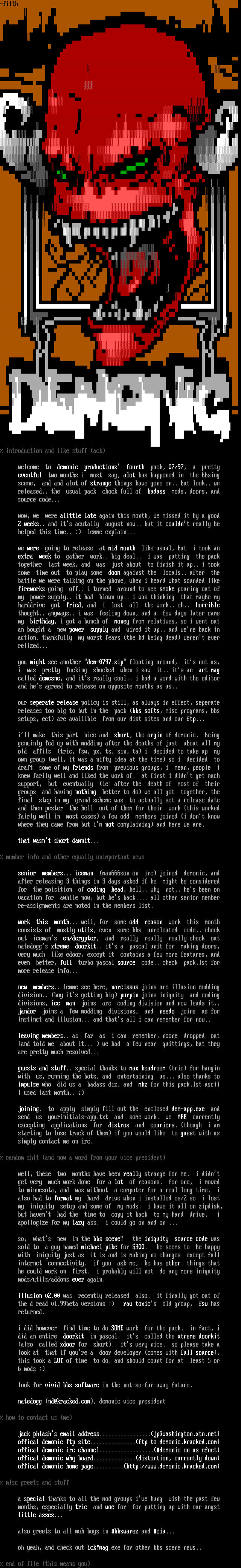 ANSI art: DEM0797.NFO