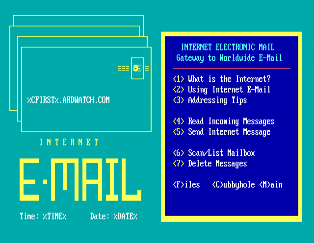 ANSI art: INTERNET.ANS