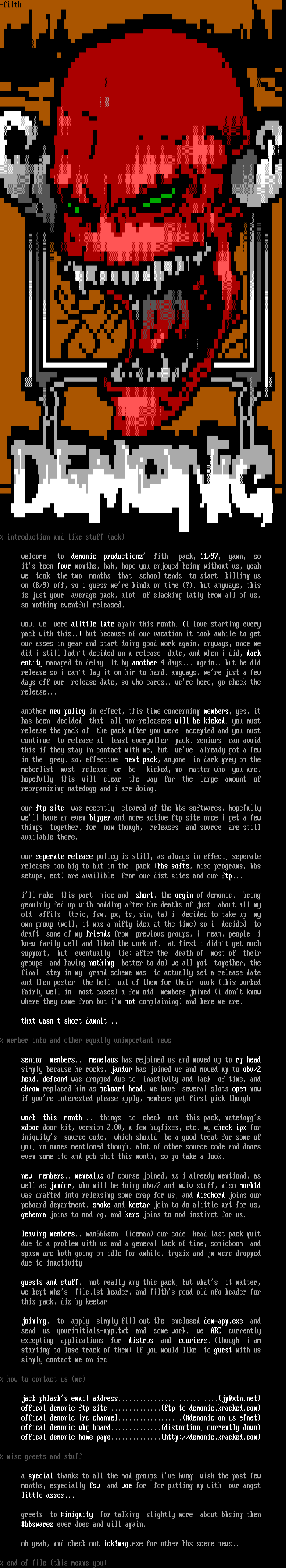 ANSI art: DEM1197.NFO