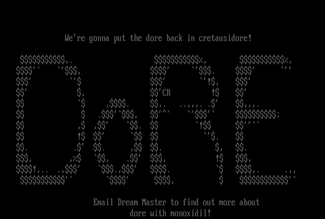 ANSI art: DORE3.ASC
