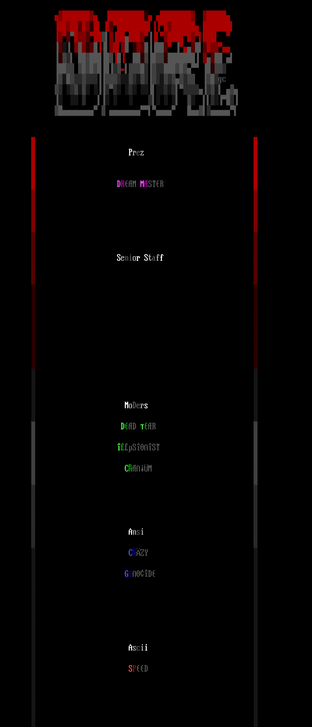 ANSI art: GC-DORE.NFO