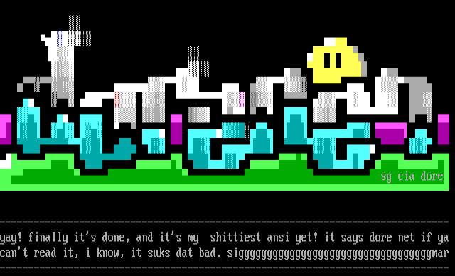 ANSI art: SG-DNET.ANS