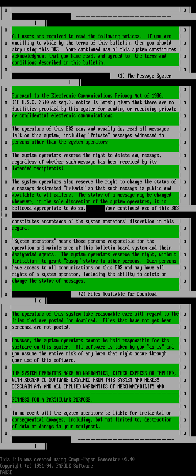 ANSI art: SAMPLE.PCB