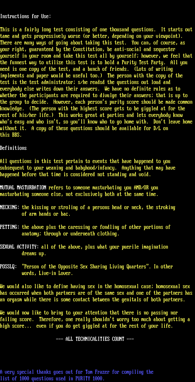 ANSI art: INSTRUCT.ANS