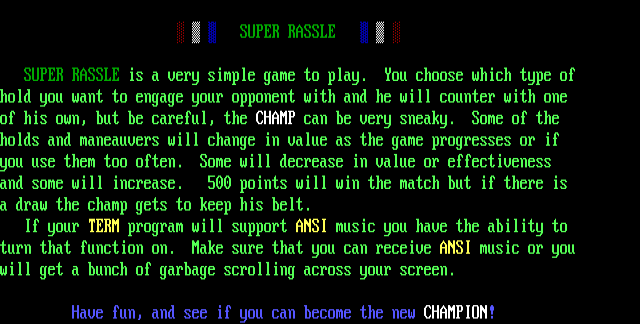 ANSI art: INSTRUCT.ANS