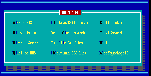 ANSI art: MENU.ANS