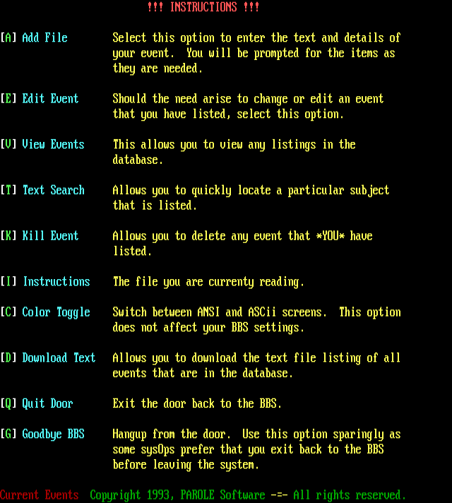 ANSI art: INSTRUCT.ANS