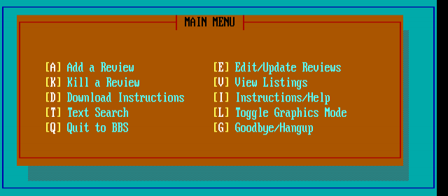 ANSI art: OLRMENU2.ANS