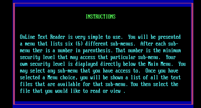ANSI art: INSTRUCT.ANS