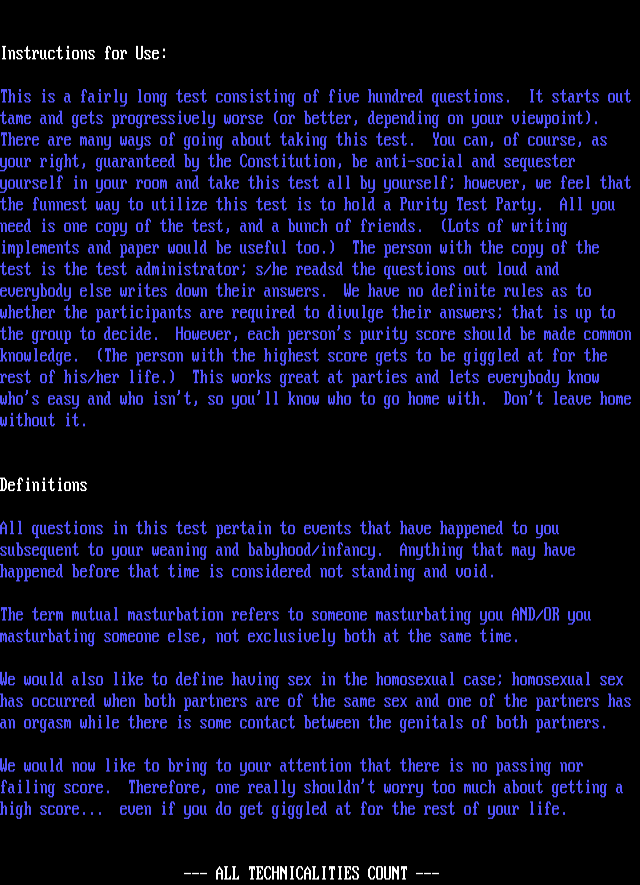 ANSI art: INSTRUCT.ANS
