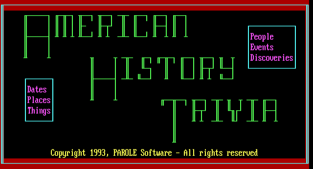 ANSI art: WELCOME.ANS