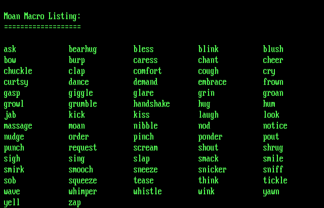 ANSI art: MOANS.LST