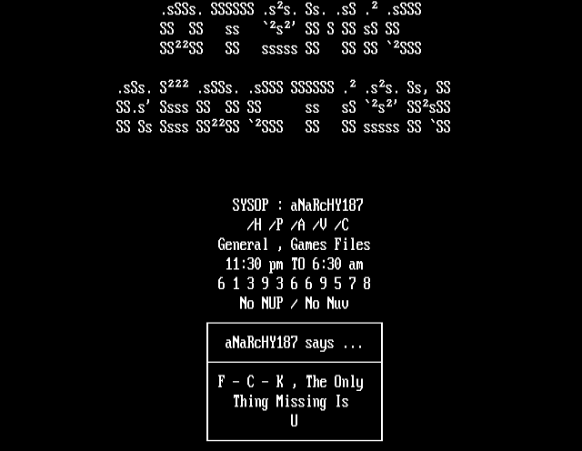 ANSI art: NUMBER.ONE