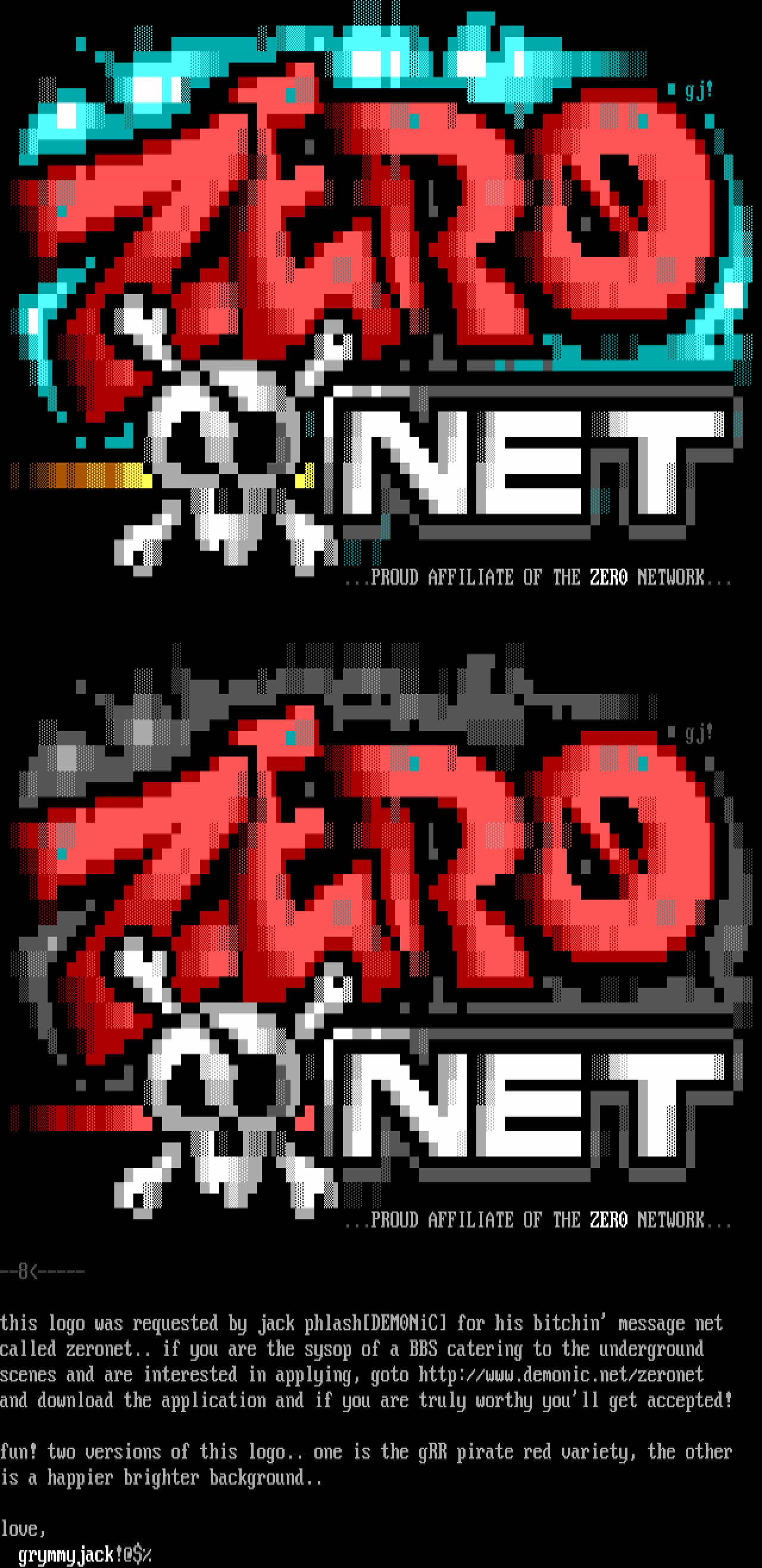 ANSI art: GJ-0NET.ANS