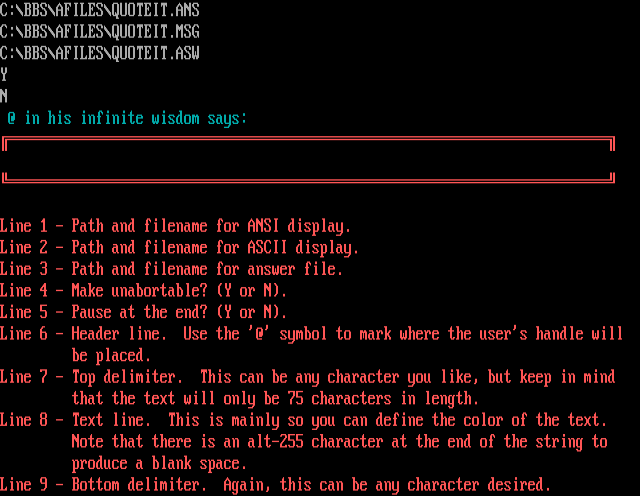 ANSI art: QUOTEIT.CFG