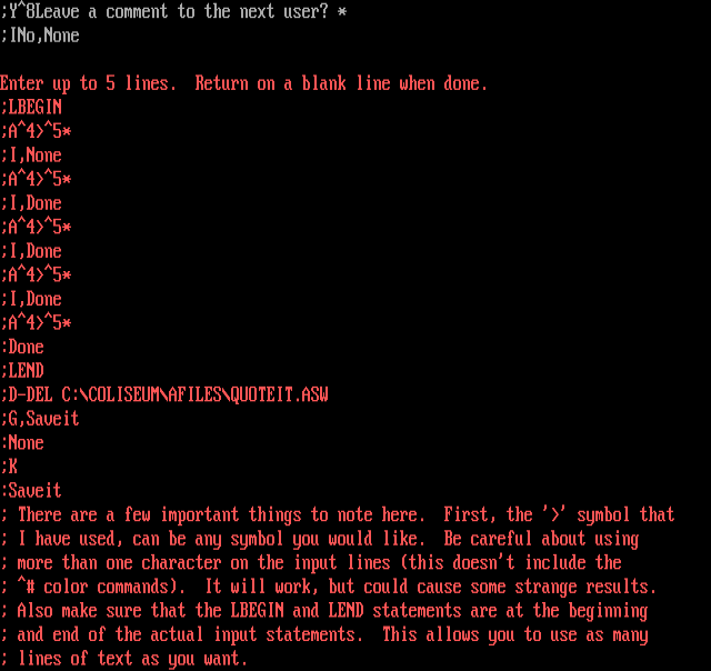 ANSI art: QUOTEIT.INF