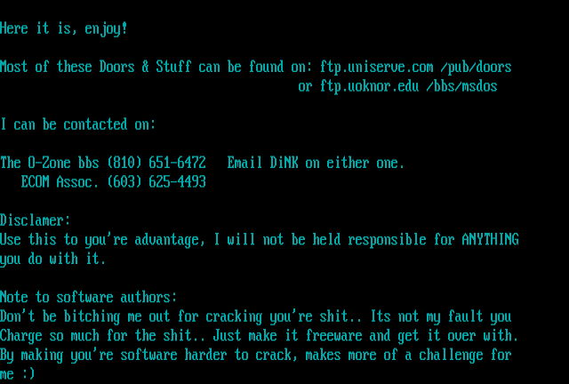 ANSI art: DCP.TXT