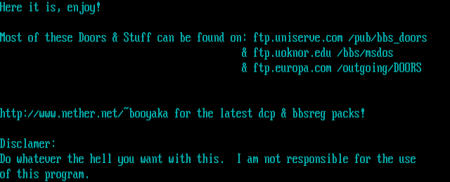ANSI art: DCP.TXT