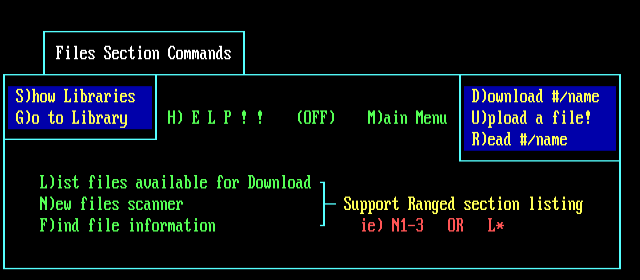 ANSI art: FILES80X.MNU